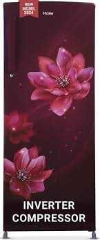 HAIER 253L, 3 STAR, RED PEONY FINISH DIRECT COOL SINGLE DOOR REFRIGERATOR HRD-2743CRP-N