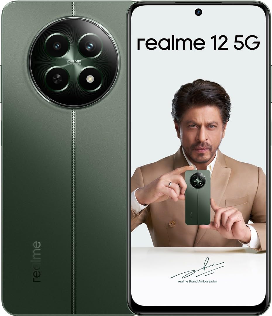 REALME 12X 5G (WOODLAND GREEN, 8GB RAM, 128GB STORAGE)