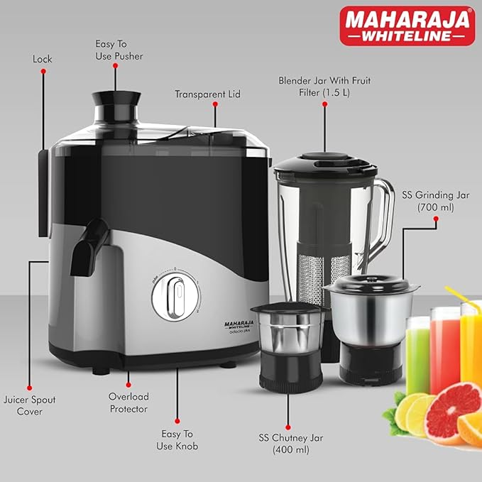 MAHARAJA WHITELINE MIXER GRINDER 550-WATT