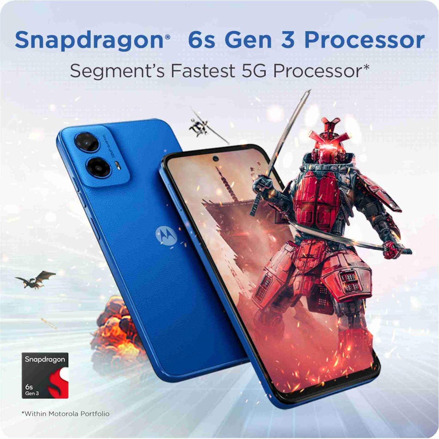 MOTOROLA G45 5G (BRILLIANT BLUE, 8GB RAM, 128GB STORAGE)