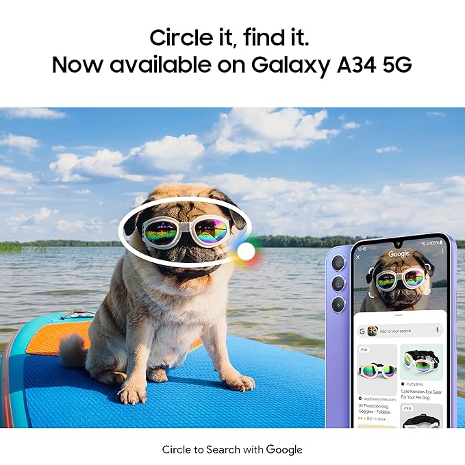 SAMSUNG GALAXY A34 5G (AWESOME LIME, 8GB, 128GB STORAGE) | 48 MP NO SHAKE CAM (OIS) | IP67 | GORILLA GLASS 5 | VOICE FOCUS | WITHOUT CHARGER