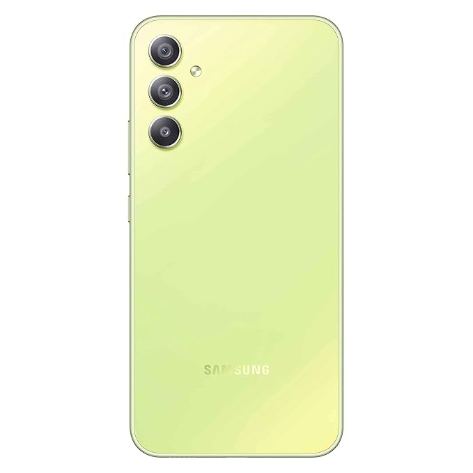 SAMSUNG GALAXY A34 5G (AWESOME LIME, 8GB, 128GB STORAGE) | 48 MP NO SHAKE CAM (OIS) | IP67 | GORILLA GLASS 5 | VOICE FOCUS | WITHOUT CHARGER