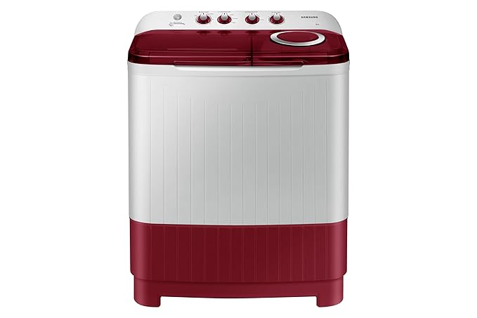 SAMSUNG 8 KG, 5 STAR, SEMI-AUTOMATIC TOP LOAD WASHING MACHINE (WT80C4000RR/TL, AIR TURBO DRYING, LIGHT GRAY,)