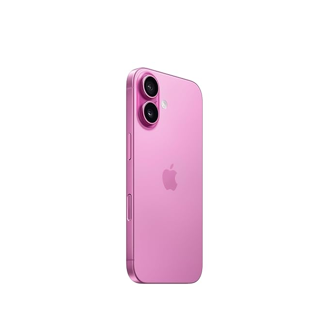 IPHONE 16 128 GB: 5G MOBILE PHONE WITH CAMERA CONTROL, A18 CHIP AND A BIG BOOST IN BATTERY LIFE. WORKS WITH AIRPODS; PINK